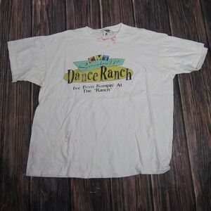 Vintage CMT Saturday Nite Dance Ranch Shirt Mens XL TV Promo Graphic 90s USA